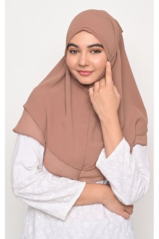 Bergo Alena Hijab Instant Rosybrown